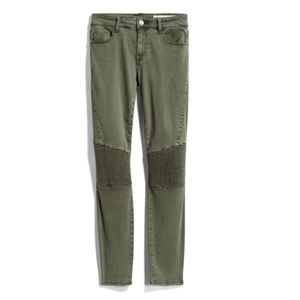 EUC Pistola Audrey Moto Jeans in Olive, size 10